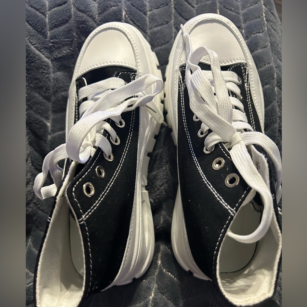 Women's Casual Athletic Shoes, High Top platform shoes